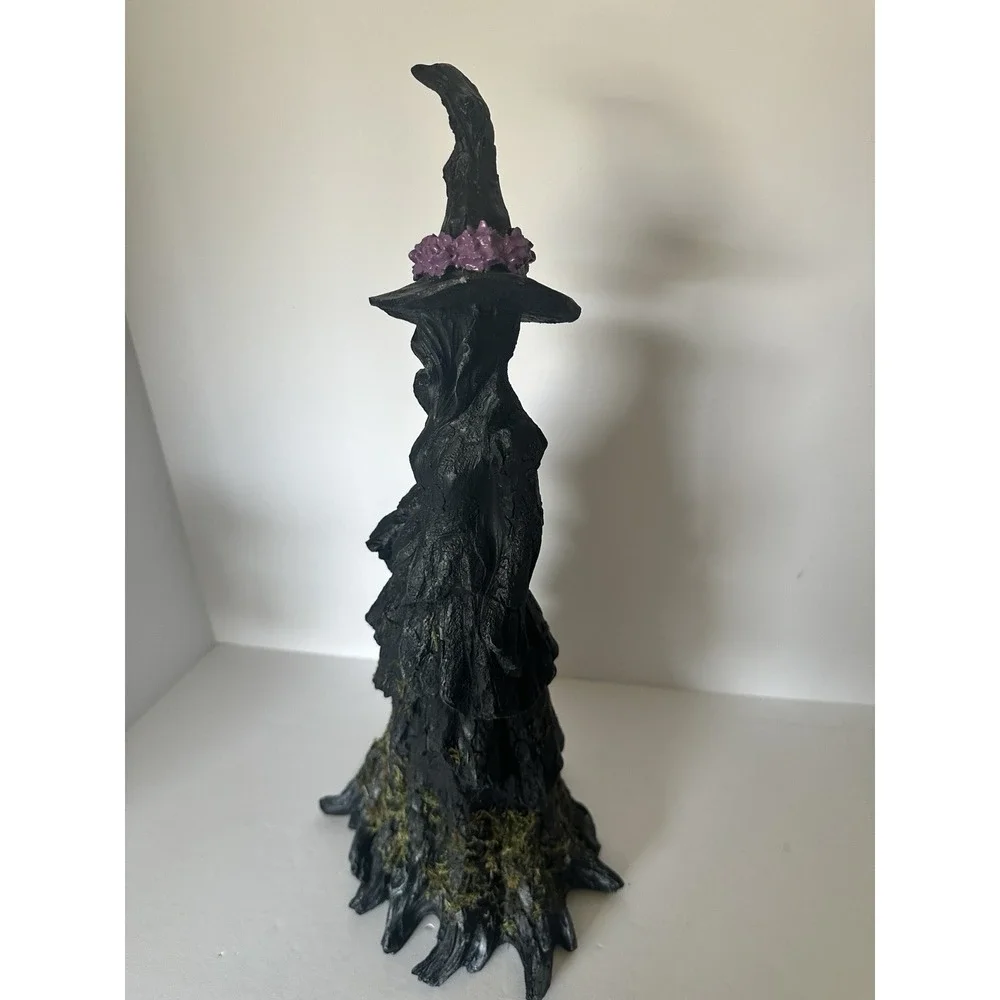 Tahari Home Faceless Witch Figurine Gothic Halloween Tabletop Decor Black Purple